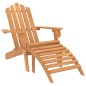 vidaXL Sillas de jardín Adirondack con reposapiés 2 uds madera acacia vidaXL Sillas de jardín Adirondack con reposapiés 2 uds madera acacia