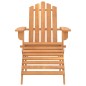 vidaXL Sillas de jardín Adirondack con reposapiés 2 uds madera acacia vidaXL Sillas de jardín Adirondack con reposapiés 2 uds madera acacia