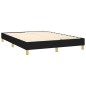 vidaXL Cama box spring colchón y luces LED tela negro 140x200 cm vidaXL Cama box spring colchón y luces LED tela negro 140x200 cm