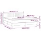 vidaXL Cama box spring colchón y LED terciopelo verde oscuro 180x200cm vidaXL Cama box spring colchón y LED terciopelo verde oscuro 180x200cm
