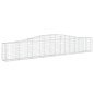 vidaXL Cestas de gaviones 10 uds forma de arco hierro 400x30x60/80 cm vidaXL Cestas de gaviones 10 uds forma de arco hierro 400x30x60/80 cm