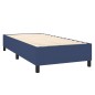 vidaXL Cama box spring colchón y luces LED tela azul 90x200 cm vidaXL Cama box spring colchón y luces LED tela azul 90x200 cm