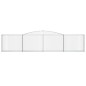 vidaXL Cestas de gaviones 3 uds forma de arco hierro 400x30x80/100 cm vidaXL Cestas de gaviones 3 uds forma de arco hierro 400x30x80/100 cm