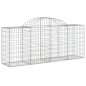 vidaXL Cestas de gaviones 9 uds forma de arco hierro 200x50x80/100 cm vidaXL Cestas de gaviones 9 uds forma de arco hierro 200x50x80/100 cm