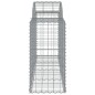 vidaXL Cestas de gaviones 9 uds forma de arco hierro 200x50x80/100 cm vidaXL Cestas de gaviones 9 uds forma de arco hierro 200x50x80/100 cm