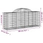 vidaXL Cestas de gaviones 9 uds forma de arco hierro 200x50x80/100 cm vidaXL Cestas de gaviones 9 uds forma de arco hierro 200x50x80/100 cm