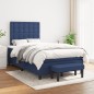vidaXL Cama box spring con colchón tela azul 120x200 cm vidaXL Cama box spring con colchón tela azul 120x200 cm