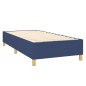 vidaXL Cama box spring colchón y luces LED tela azul 90x200 cm vidaXL Cama box spring colchón y luces LED tela azul 90x200 cm