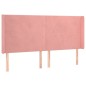 vidaXL Cama box spring colchón y LED terciopelo rosa 180x200 cm vidaXL Cama box spring colchón y LED terciopelo rosa 180x200 cm
