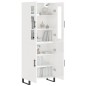 vidaXL Aparador alto madera contrachapada blanco brillo 69,5x34x180 cm vidaXL Aparador alto madera contrachapada blanco brillo 69,5x34x180 cm