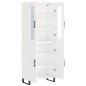 vidaXL Aparador alto madera contrachapada blanco brillo 69,5x34x180 cm vidaXL Aparador alto madera contrachapada blanco brillo 69,5x34x180 cm