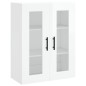 vidaXL Aparador alto madera contrachapada blanco brillo 69,5x34x180 cm vidaXL Aparador alto madera contrachapada blanco brillo 69,5x34x180 cm