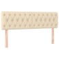 vidaXL Cama box spring con colchón tela color crema 160x200 cm vidaXL Cama box spring con colchón tela color crema 160x200 cm