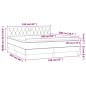 vidaXL Cama box spring con colchón tela color crema 160x200 cm vidaXL Cama box spring con colchón tela color crema 160x200 cm