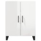 vidaXL Aparador alto madera contrachapada blanco brillo 69,5x34x180 cm vidaXL Aparador alto madera contrachapada blanco brillo 69,5x34x180 cm