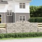 vidaXL Cestas gaviones 20 uds forma de arco hierro 300x50x120/140 cm vidaXL Cestas gaviones 20 uds forma de arco hierro 300x50x120/140 cm
