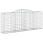 vidaXL Cestas gaviones 20 uds forma de arco hierro 300x50x120/140 cm vidaXL Cestas gaviones 20 uds forma de arco hierro 300x50x120/140 cm