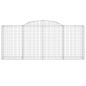 vidaXL Cestas gaviones 20 uds forma de arco hierro 300x50x120/140 cm vidaXL Cestas gaviones 20 uds forma de arco hierro 300x50x120/140 cm