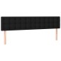 vidaXL Cama box spring con colchón tela negro 160x200 cm