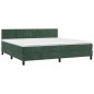 vidaXL Cama box spring con colchón terciopelo verde oscuro 200x200 cm vidaXL Cama box spring con colchón terciopelo verde oscuro 200x200 cm