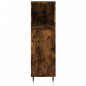 vidaXL Set de muebles baño 3 pzas madera contrachapada roble ahumado vidaXL Set de muebles baño 3 pzas madera contrachapada roble ahumado