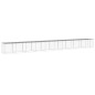 vidaXL Gallinero con techo acero galvanizado gris claro 1003x98x90 cm vidaXL Gallinero con techo acero galvanizado gris claro 1003x98x90 cm