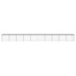 vidaXL Gallinero con techo acero galvanizado gris claro 1003x98x90 cm vidaXL Gallinero con techo acero galvanizado gris claro 1003x98x90 cm