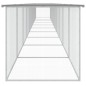 vidaXL Gallinero con techo acero galvanizado gris claro 1003x98x90 cm vidaXL Gallinero con techo acero galvanizado gris claro 1003x98x90 cm