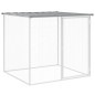 vidaXL Gallinero con techo acero galvanizado gris claro 1003x98x90 cm vidaXL Gallinero con techo acero galvanizado gris claro 1003x98x90 cm