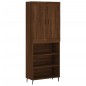 vidaXL Aparador alto madera contrachapada marrón roble 69,5x34x180 cm vidaXL Aparador alto madera contrachapada marrón roble 69,5x34x180 cm