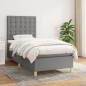 vidaXL Cama box spring con colchón tela gris oscuro 80x200 cm vidaXL Cama box spring con colchón tela gris oscuro 80x200 cm