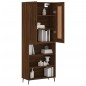 vidaXL Aparador alto madera contrachapada marrón roble 69,5x34x180 cm vidaXL Aparador alto madera contrachapada marrón roble 69,5x34x180 cm