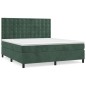 vidaXL Cama box spring con colchón terciopelo verde oscuro 180x200 cm vidaXL Cama box spring con colchón terciopelo verde oscuro 180x200 cm