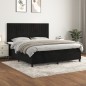 vidaXL Cama box spring con colchón terciopelo negro 180x200 cm vidaXL Cama box spring con colchón terciopelo negro 180x200 cm