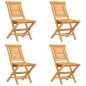 vidaXL Juego de comedor para jardín 5 piezas madera maciza de teca vidaXL Juego de comedor para jardín 5 piezas madera maciza de teca