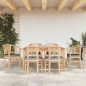 vidaXL Juego de comedor de jardín 7 piezas madera maciza de teca vidaXL Juego de comedor de jardín 7 piezas madera maciza de teca