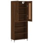 vidaXL Aparador alto madera contrachapada marrón roble 69,5x34x180 cm vidaXL Aparador alto madera contrachapada marrón roble 69,5x34x180 cm