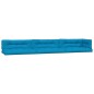 vidaXL Cojines para palés 7 piezas tela azul vidaXL Cojines para palés 7 piezas tela azul