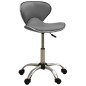 323678 vidaXL Salon Spa Stool Grey Faux Leather 323678 vidaXL Salon Spa Stool Grey Faux Leather