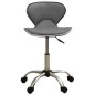 323678 vidaXL Salon Spa Stool Grey Faux Leather 323678 vidaXL Salon Spa Stool Grey Faux Leather