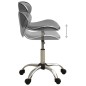 323678 vidaXL Salon Spa Stool Grey Faux Leather 323678 vidaXL Salon Spa Stool Grey Faux Leather