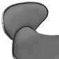 323678 vidaXL Salon Spa Stool Grey Faux Leather 323678 vidaXL Salon Spa Stool Grey Faux Leather
