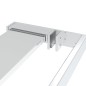 vidaXL Mampara ducha con estante vidrio ESG y aluminio cromo 90x195 cm vidaXL Mampara ducha con estante vidrio ESG y aluminio cromo 90x195 cm