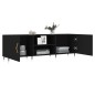 vidaXL Mueble para TV madera de ingeniería negro 150x30x50 cm vidaXL Mueble para TV madera de ingeniería negro 150x30x50 cm