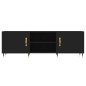 vidaXL Mueble para TV madera de ingeniería negro 150x30x50 cm vidaXL Mueble para TV madera de ingeniería negro 150x30x50 cm