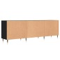 vidaXL Mueble para TV madera de ingeniería negro 150x30x50 cm vidaXL Mueble para TV madera de ingeniería negro 150x30x50 cm