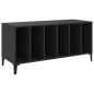 vidaXL Mueble para discos madera contrachapada negro 100x38x48 cm vidaXL Mueble para discos madera contrachapada negro 100x38x48 cm
