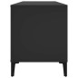 vidaXL Mueble para discos madera contrachapada negro 100x38x48 cm vidaXL Mueble para discos madera contrachapada negro 100x38x48 cm