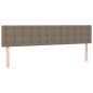 vidaXL Cabecero con LED de tela gris taupe 200x5x78/88 cm vidaXL Cabecero con LED de tela gris taupe 200x5x78/88 cm