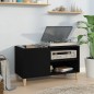 vidaXL Mueble para discos madera contrachapada negro 84,5x38x48 cm